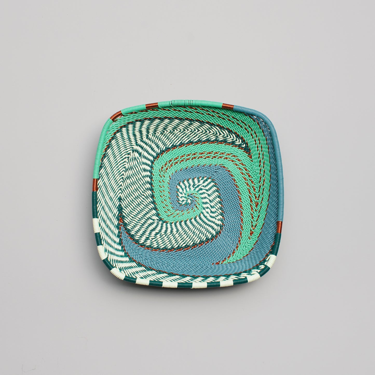 Panier carré plat - Emerald