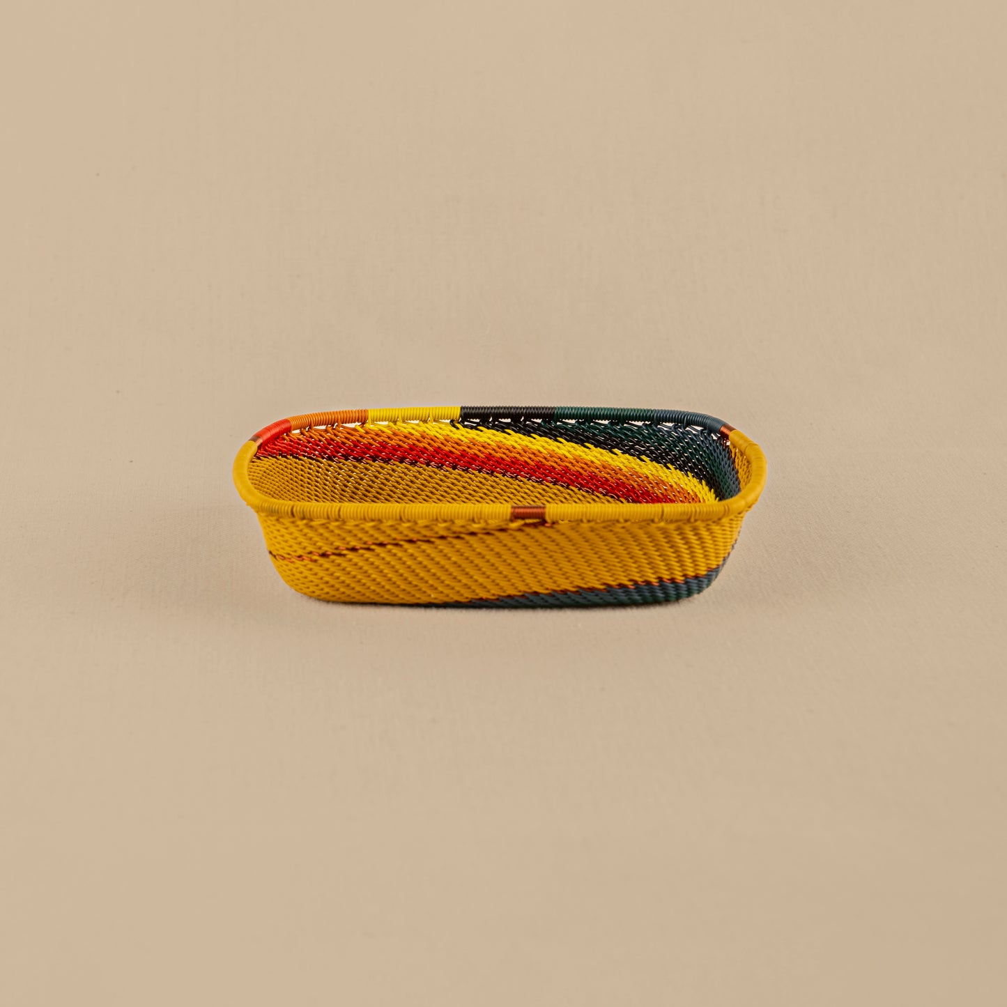 Panier carré plat - Black and White