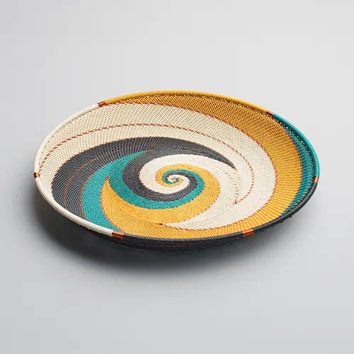 Hand Woven - Tray Round - Sanseveria - Large - Photo 1