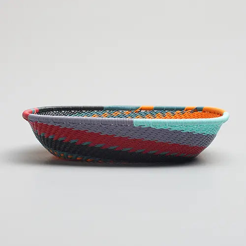 Flat square basket zulu wire- Blue Mountain - Photo 2