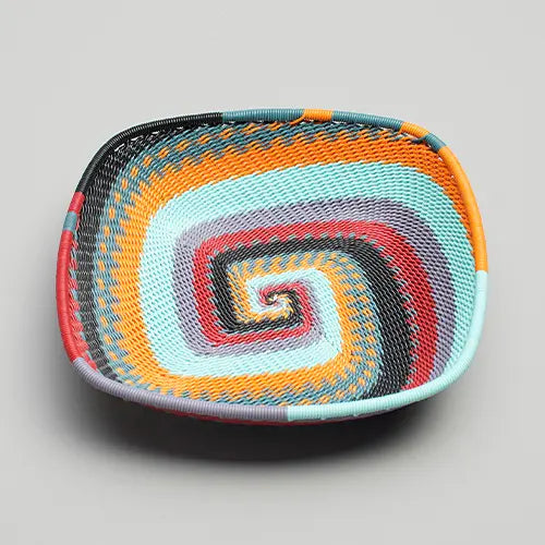 Flat square basket zulu wire - Blue Mountain - Photo 1