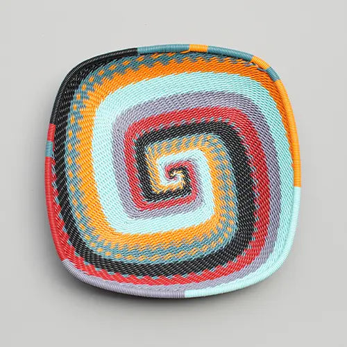 Flat square basket zulu wire - Blue Mountain - Photo 3