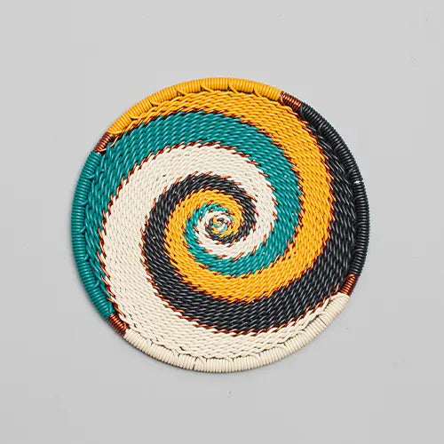 Hand Woven - Coaster - Set of 6 - Sanseveria - Small - Photo 2