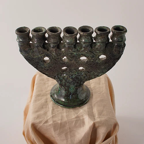 Green Root" – Tamegroute Candle Holder - Photo 1