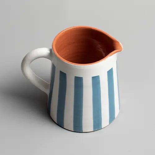 Sun Strip Pitcher - Blue - Medium - Photo 1