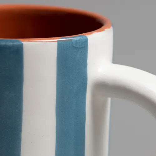 Sun Strip Mug - Blue - Close up