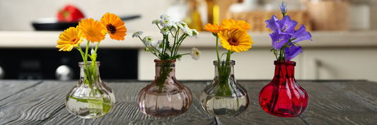 Elegant Glass Bud Vases