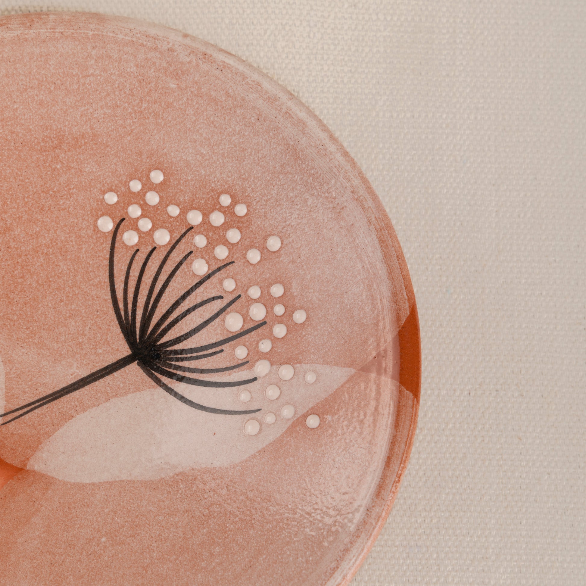 Ceramic Footed Plate Terracotta 3