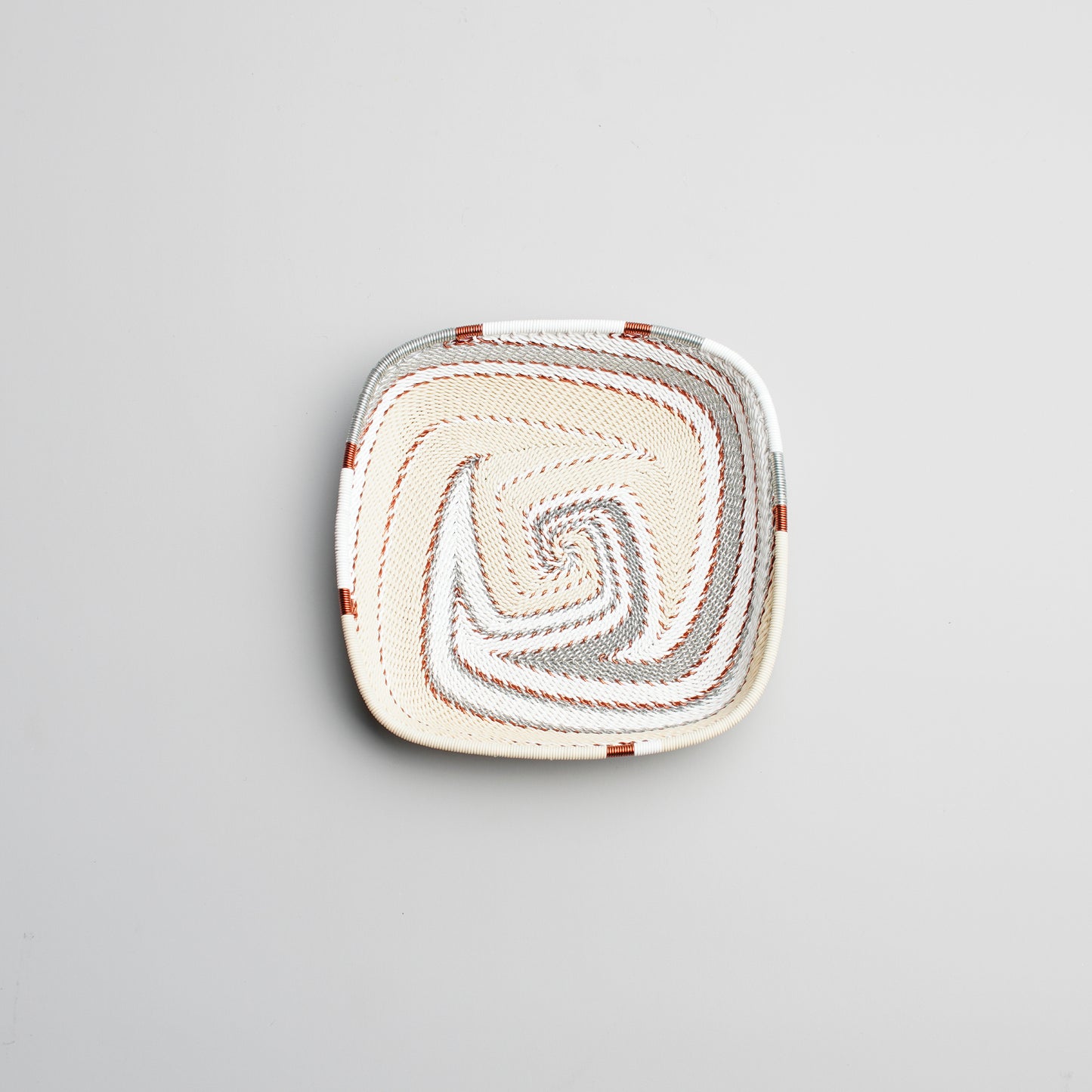 Panier carré plat -  Ivory