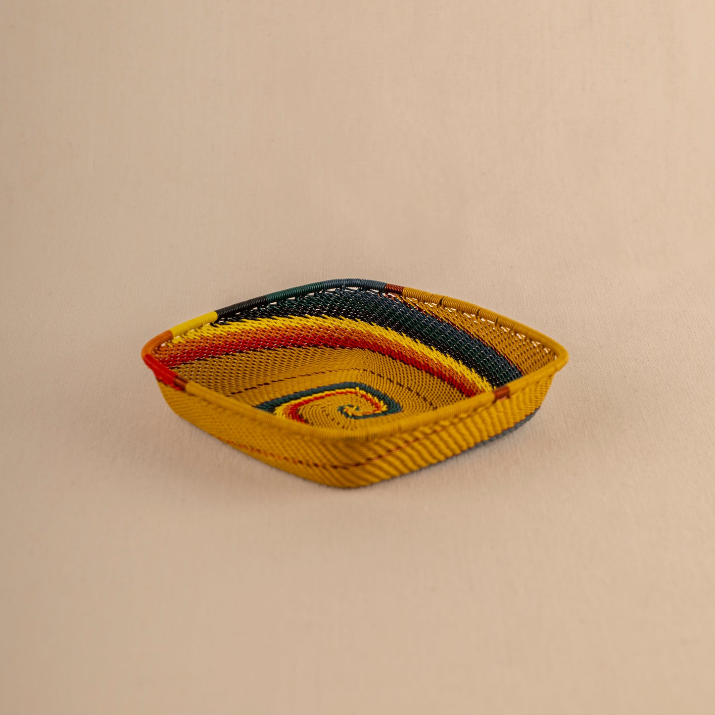 Panier carré plat - Black and White