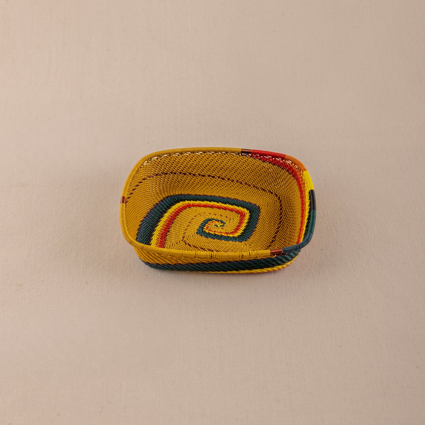 Panier carré plat - Black and White