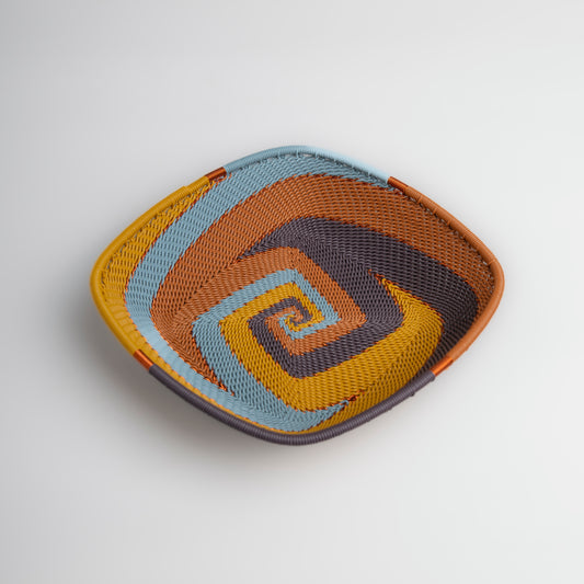 Panier carré plat - Earthy Denim