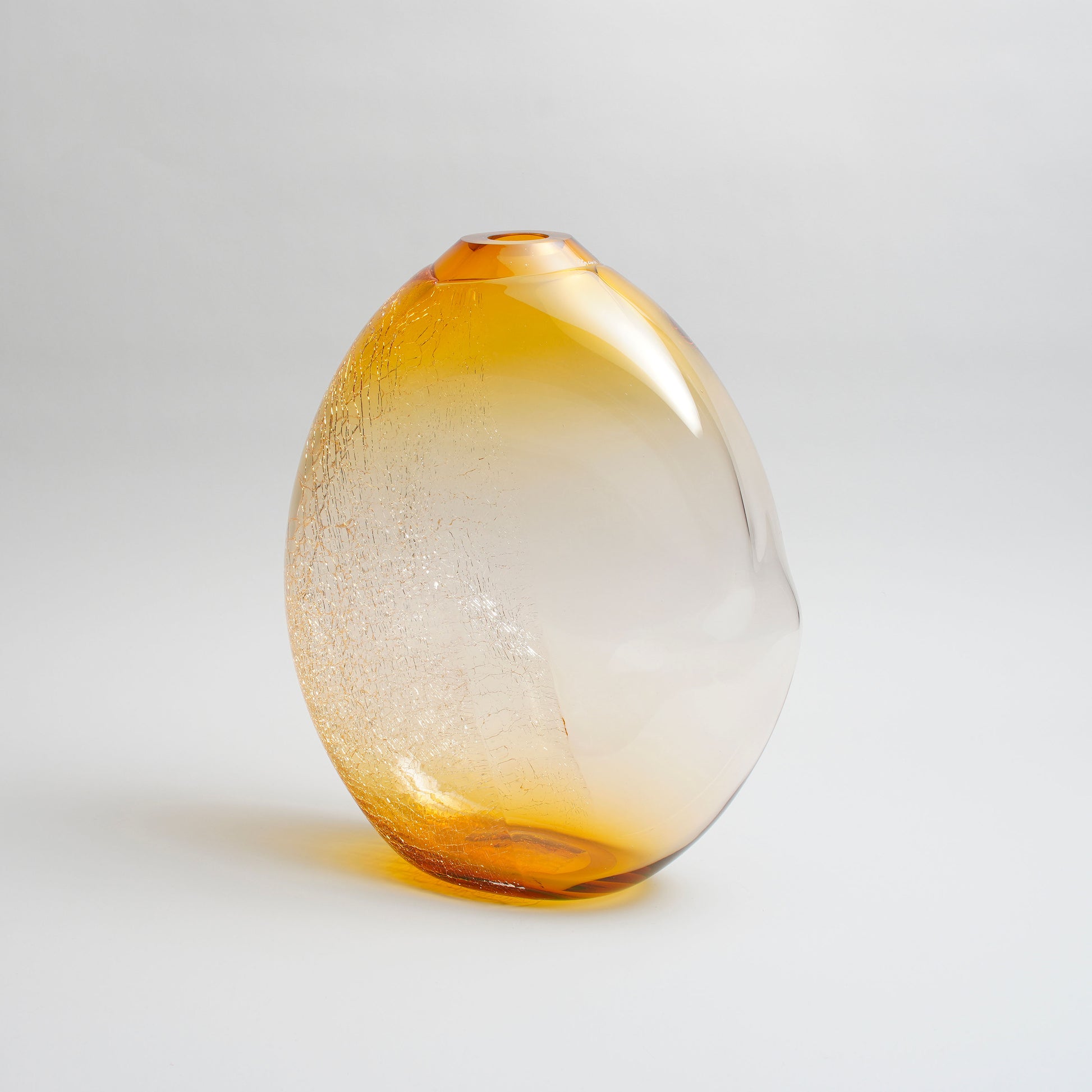 Ocre – Handblown Amber Glass Vase - Image 2