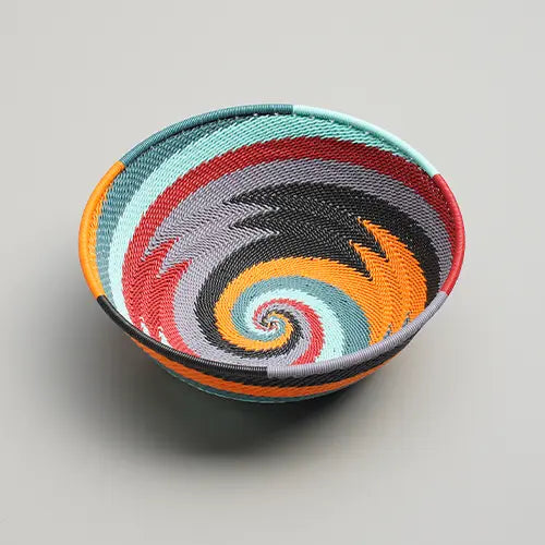 Shallow basket zulu wire - Blue Mountain - Medium - Photo 1
