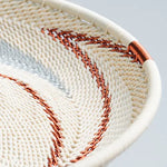 Hand Woven - Tray Round - Ivory - Medium - Close up