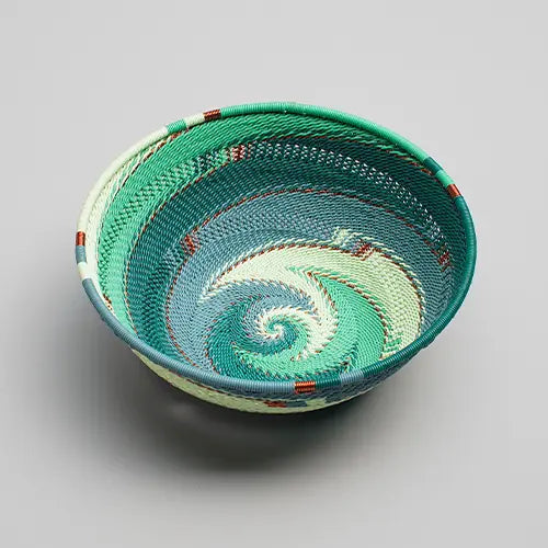 Shallow basket zulu wire - Emerald - Medium - Photo 1