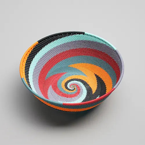 Shallow basket zulu wire - Blue Mountain - Large - Photo 1