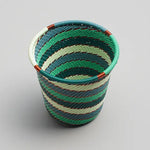 Hand Woven - Cylinder Cup - Emerald - Small - Photo 1