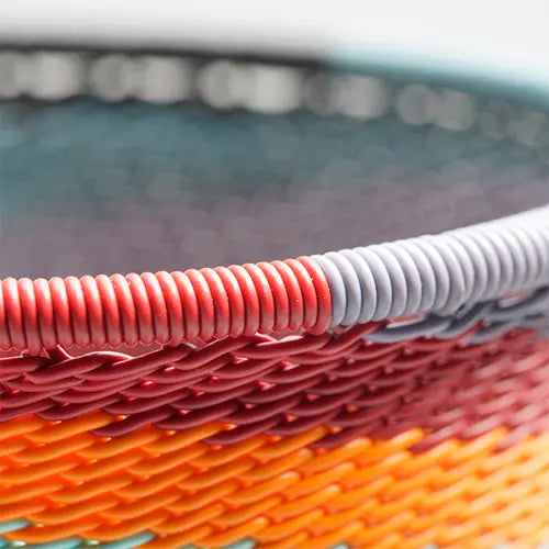Cylinder Cup Telephone Wire - Blue Mountain - Small - Close up