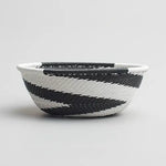 Shallow Basket Bowl - Black & White - Small - Photo 2