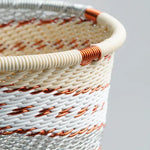 Hand Woven - Cylinder Cup - Ivory - Small - Close up