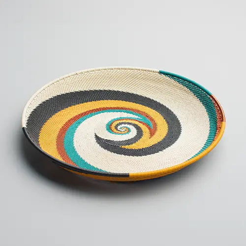 Hand Woven - Tray Round - Sanseveria - Medium - Photo 1