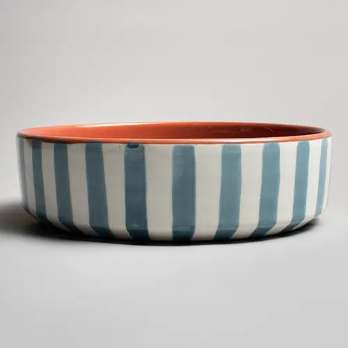 Sun Strip Serving Bowl - Blue - Photo 7