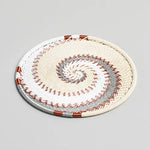 Hand Woven - Coaster - Set of 6 - Ivory - Medium - Photo 1