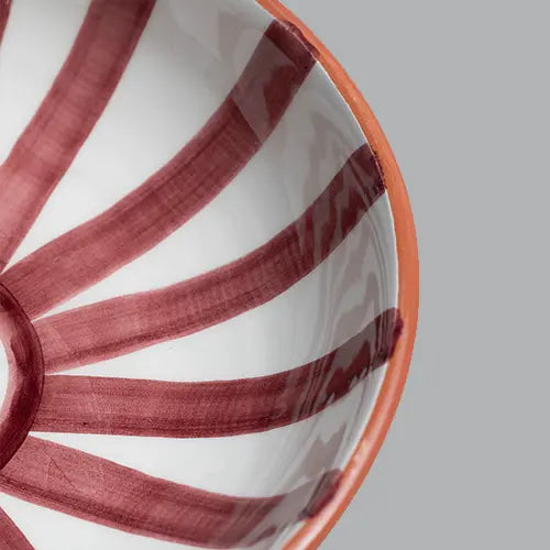 Sun Strip Shallow Bowl