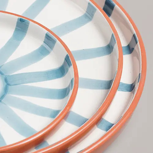 Sun Strip Plate - Blue - 3 plates - Close up