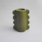 Handcrafted Paper Pulp - Mude Vase Small - Emerald Green - Photo 1