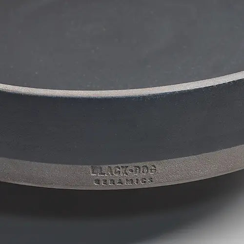 Pottery Plates from South Africa - Ebony - Close up