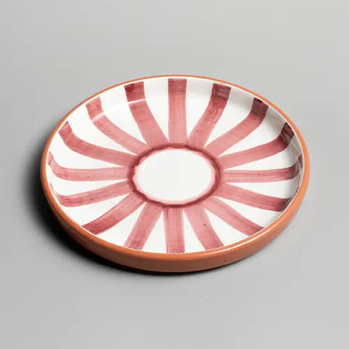  Sun Strip Plate - Terracotta - Small - Photo 1