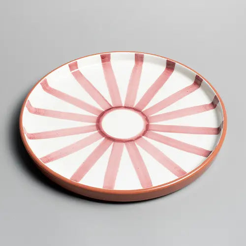 Sun Strip Plate - Terracotta - Medium - Photo 1