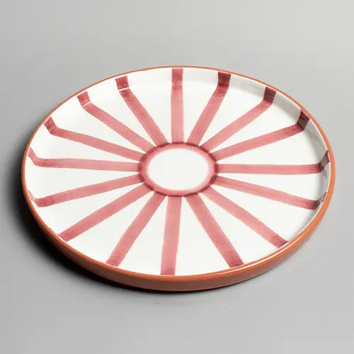  Sun Strip Plate - Terracotta - Large - Photo 1