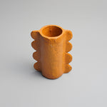 Handcrafted Paper Pulp - Mude Vase Small - Mustard - Photo 2