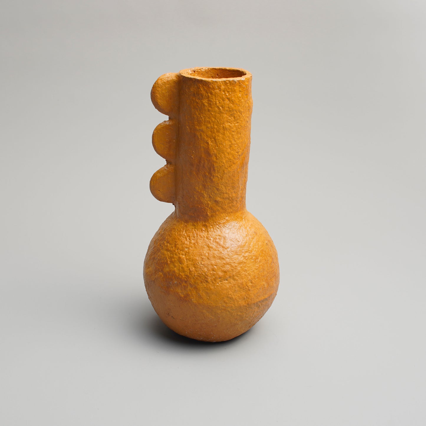 Handcrafted Paper Pulp - Emanti Vase - Mustard - Photo 2