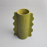 Handcrafted Paper Pulp - Ligagasi Vase - Emerald Green - Photo 2