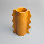 Handcrafted Paper Pulp - Ligagasi Vase - Mustard - Photo 2