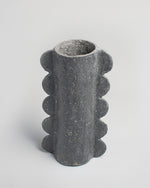 Handcrafted Paper Pulp - Mude Vase Large - Charcoal - Photo 1