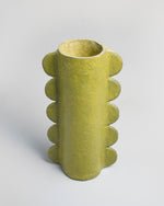 Handcrafted Paper Pulp - Mude Vase Large - Emerald Green - Photo 1